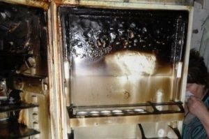 Kan køleskabet eksplodere eller brænde - brandårsager og måder at undgå fare på